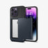ACS04835 - iPhone 14 Pro Max Case Slim Armor CS in black showing the back